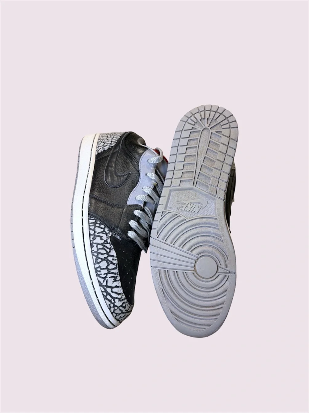 Size 11.5 - Air Jordan 1 Phat Low Black Cement